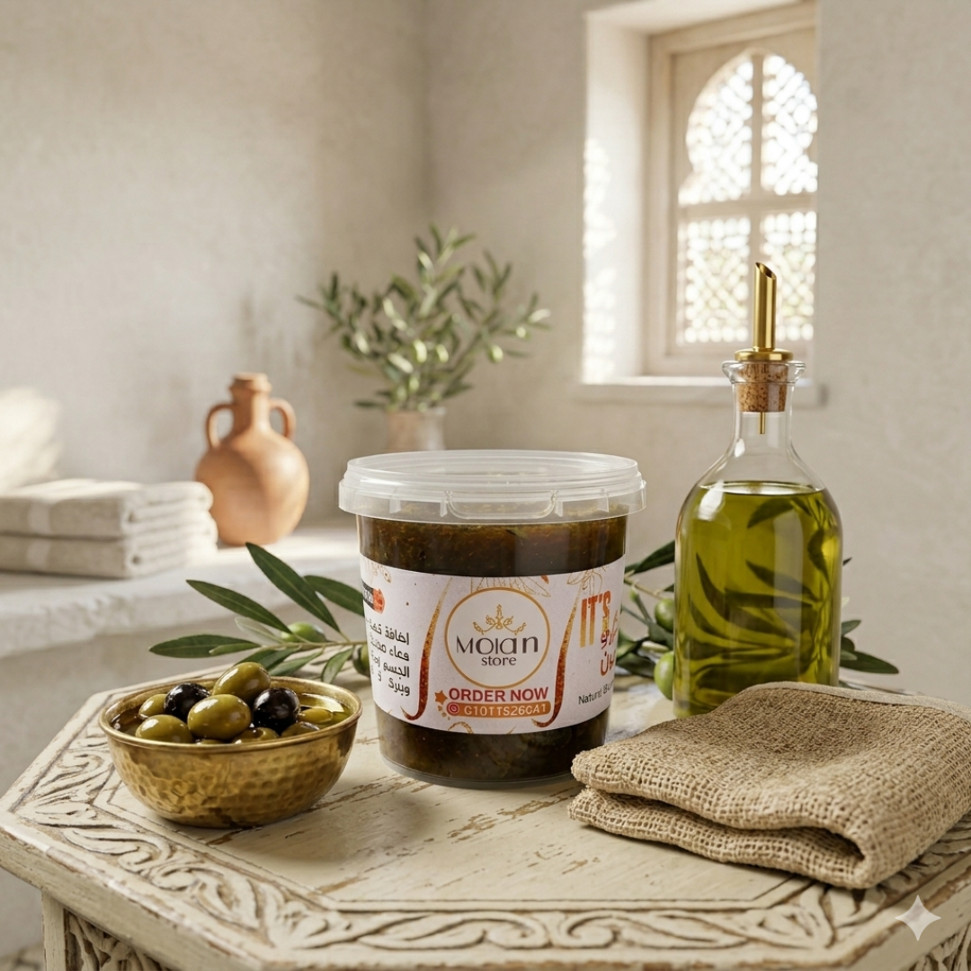 صابون مغربى بزيت الزيتون - Morocco Black Soap 