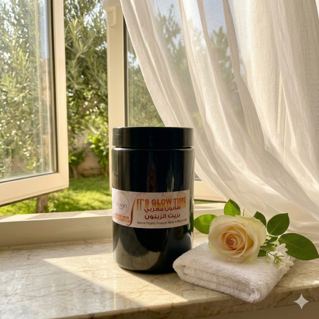 صابون مغربى بزيت الزيتون - Morocco Black Soap 