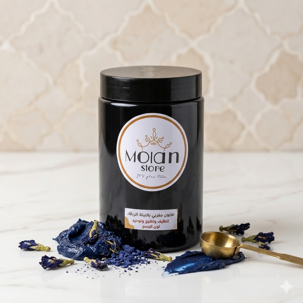 صابون مغربى بالنيلة الزرقاء - Moroccan Nila Soap